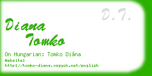 diana tomko business card